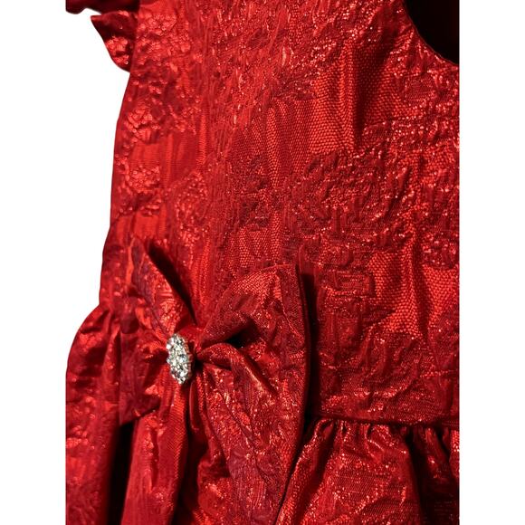 Rare Editions Floral Holiday Dress Size 4T - Picture 6 of 7